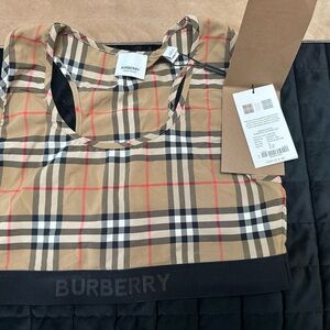 Burberry Beige Check Patterned Top